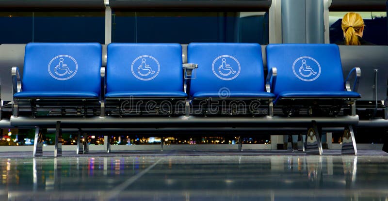 Empty Seats at Airport Gate