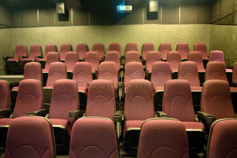 Empty Seats in the Movie Theater Stock Photo Image of auditorium