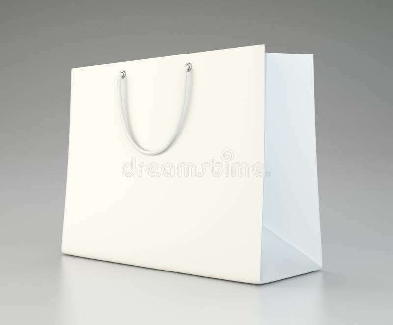 Empty Shopping Bag for Advertising and Branding Stock Illustration ...