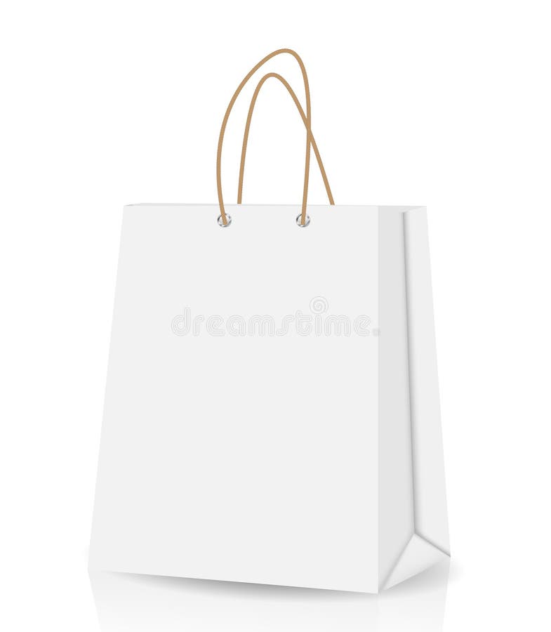 Empty Shopping Bag for advertising and branding