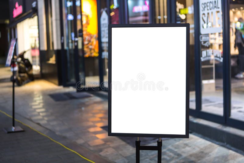 Empty sign in the street stock photo. Image of display 51982512