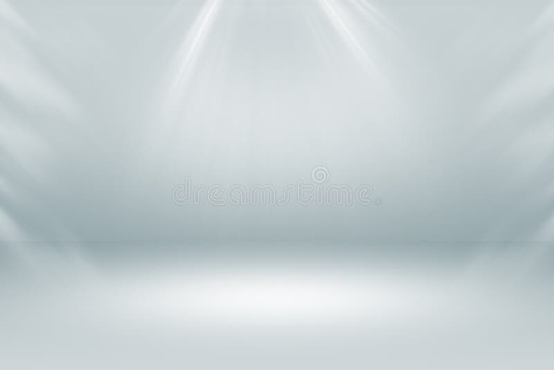 White Stage with Spot Lighting in Gray Background. Stock Photo - Image ...