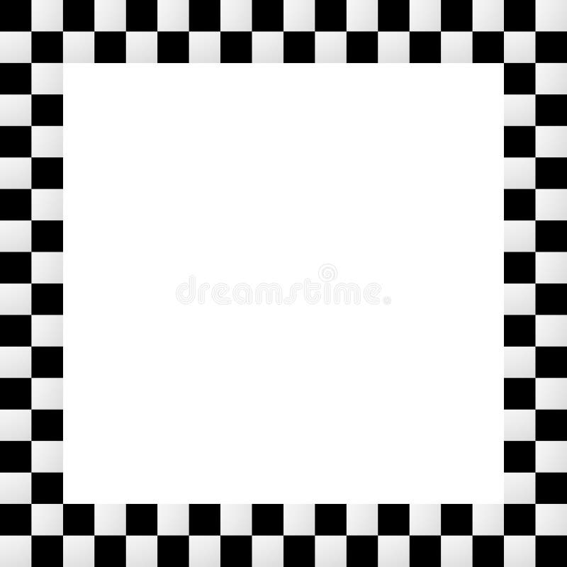 Black And White Checkered Border