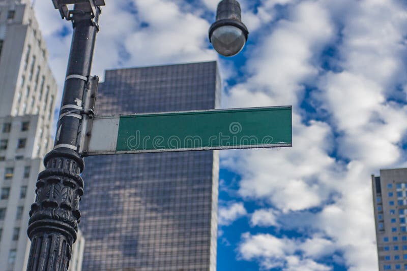 Empty street sign stock photos