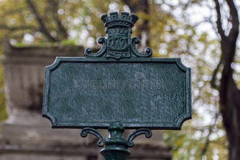 Empty street sign stock images