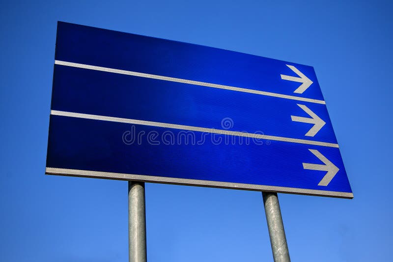 Empty street signs stock image. Image of blue, mark, choose 32841597
