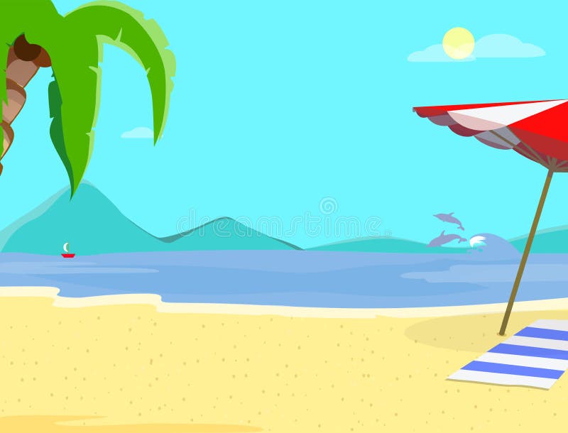 Empty Cartoon Beach Stock Illustrations – 2,335 Empty Cartoon Beach ...