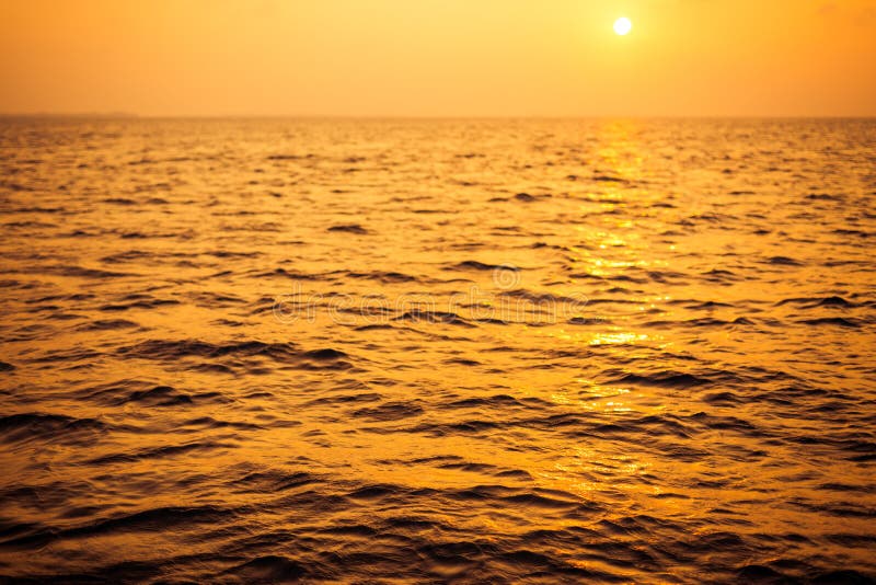 Empty sunset sea background. Horizon with sky and white sand beach royalty free stock images Empty sunset sea background. Horizon with sky and white sand beach royalty free stock images