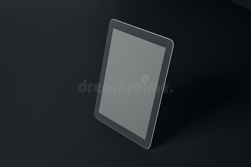 Empty tablet screen stock illustration. Illustration of black 151239157