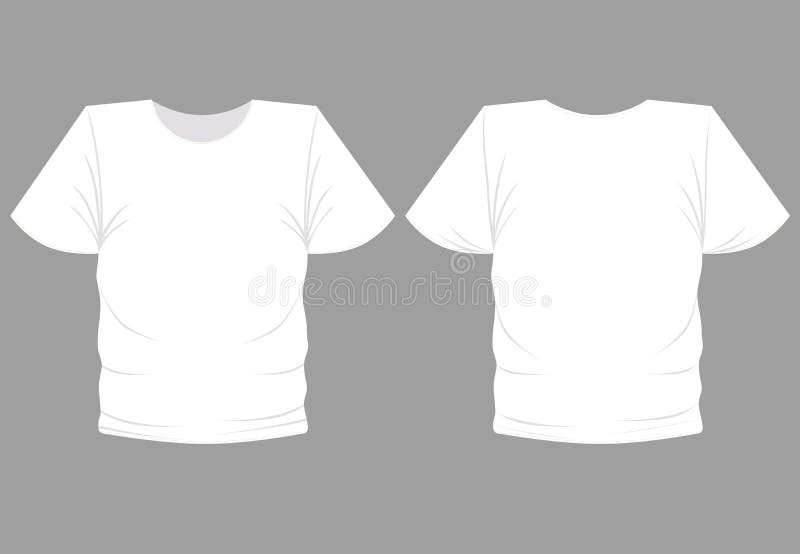 Empty Template. Light T-shirt. Clothing Vector Illustration. Stock ...