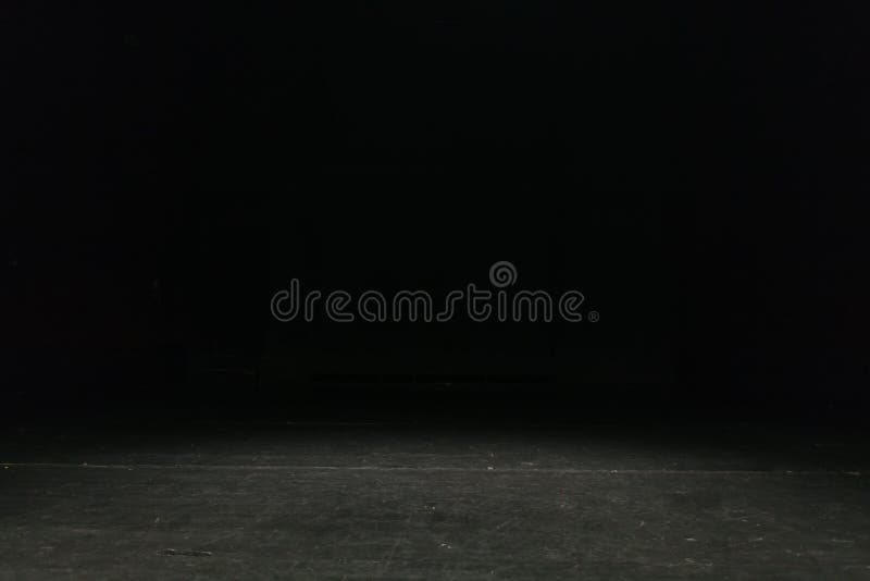 Empty theater stage background in dark