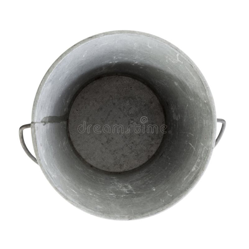 Old tin bucket stock photo. Image of used, metal, white 10267384