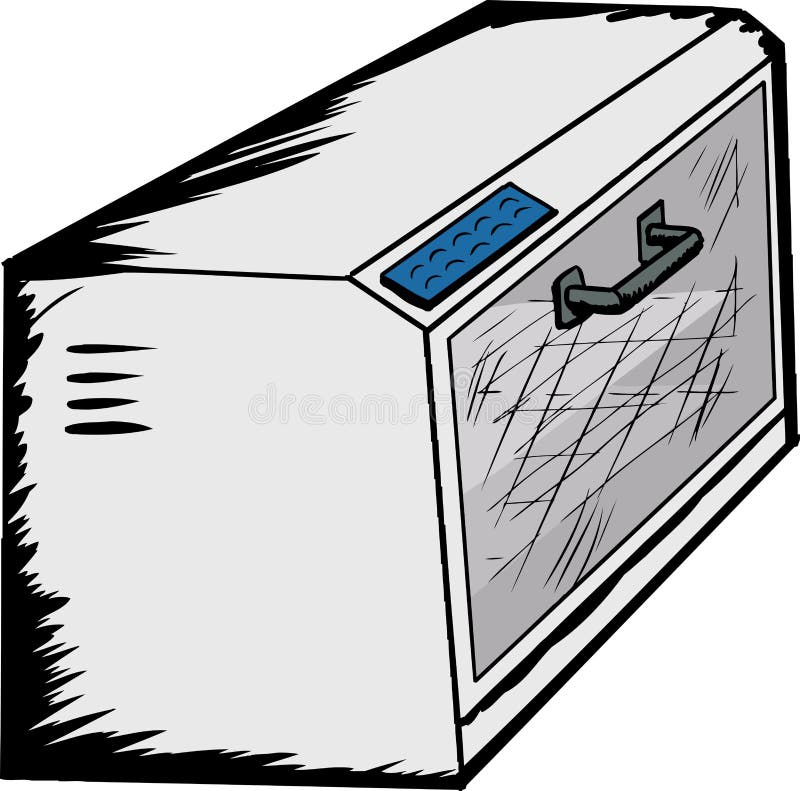 Empty Toaster Oven stock illustration
