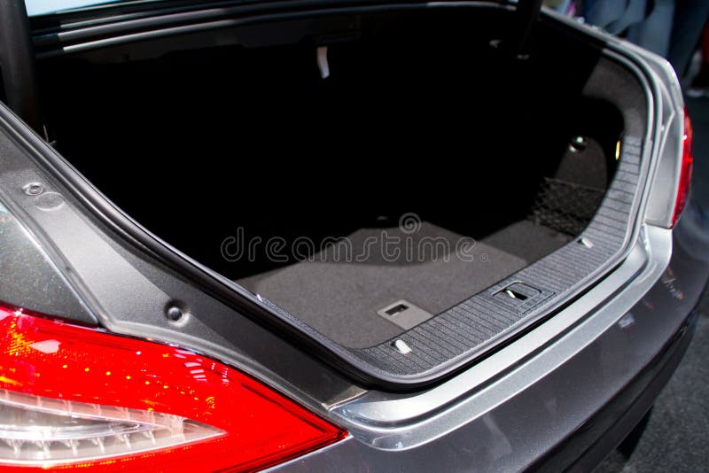 Empty trunk of the car