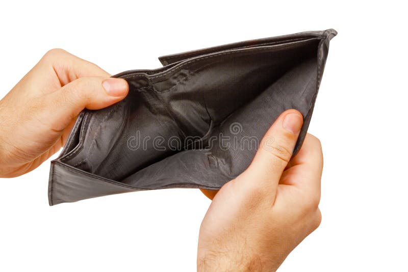 Man hand open an empty wallet on white background Stock Photo by ©mraoraor  141924156