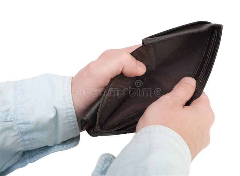 Man hand open an empty wallet on white background Stock Photo by ©mraoraor  141924156