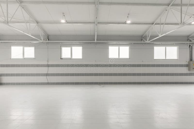 Empty warehous, clean space