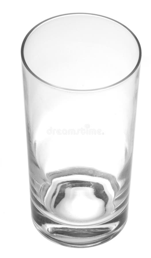Empty water glass royalty free stock photography