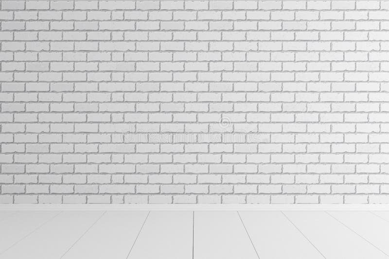 Empty White Brick Background. Mockup, Template. 3d Illustration Stock  Illustration - Illustration of decorative, mockup: 130289838