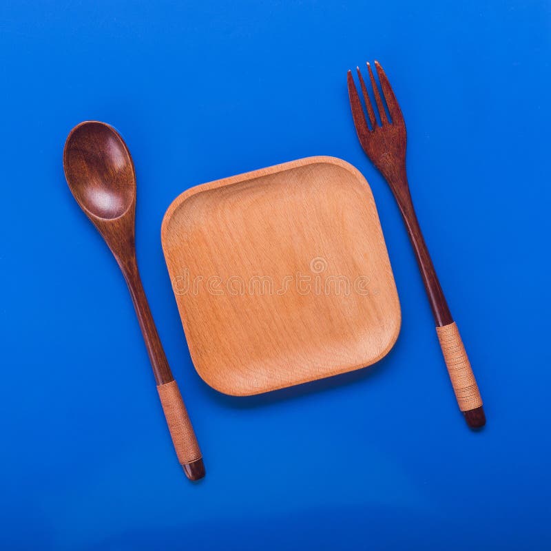 Plate with spoon and fork stock image. Image of knife 98029117