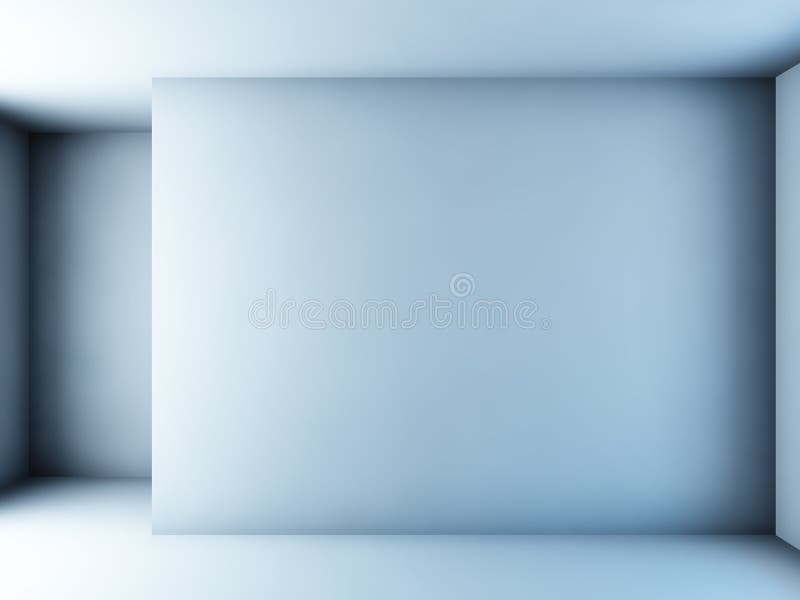 Empty white room. vector illustration