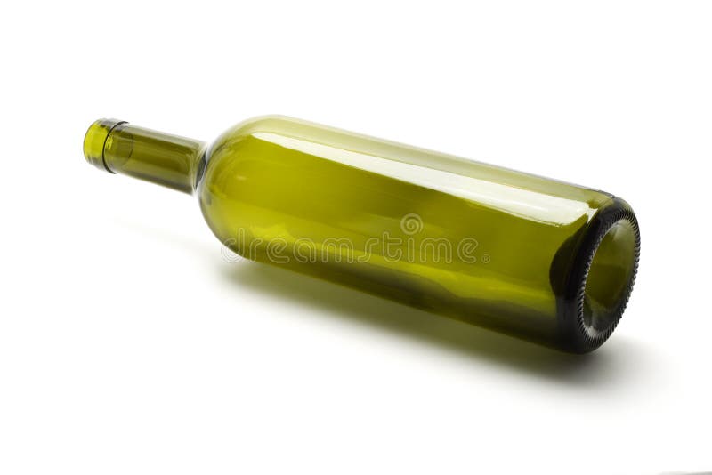 Empty wine bottle royalty free stock images