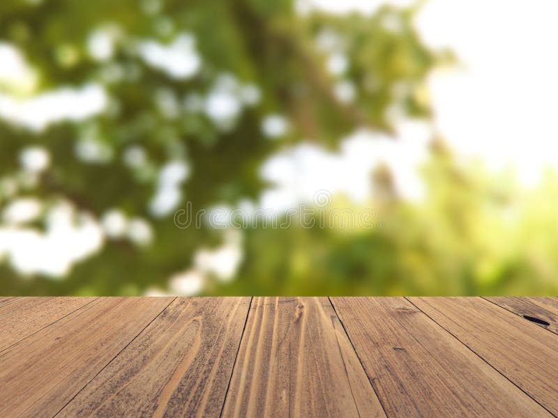 Empty Wood Surface with Backdrop Blurred Nature Background, Product Display  Stock Photo - Image of board, picnic: 117001222