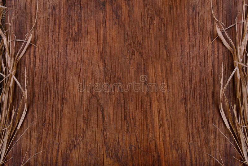 Empty vintage wooden rustic cutting board with straw, free copy space for your text. Vintage rustic recipe book background stock images, royalty-free photos and pictures