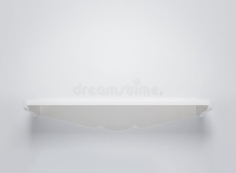 Empty wooden shelf royalty free stock photos