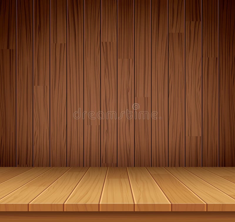 Empty wooden shelf background. Empty wood for your product royalty free illustration