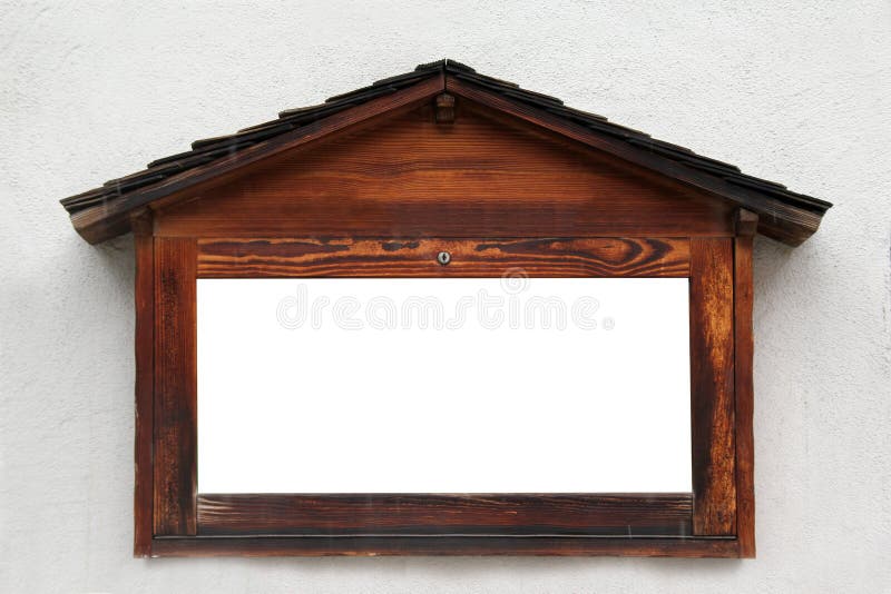 Empty wooden sign stock photos