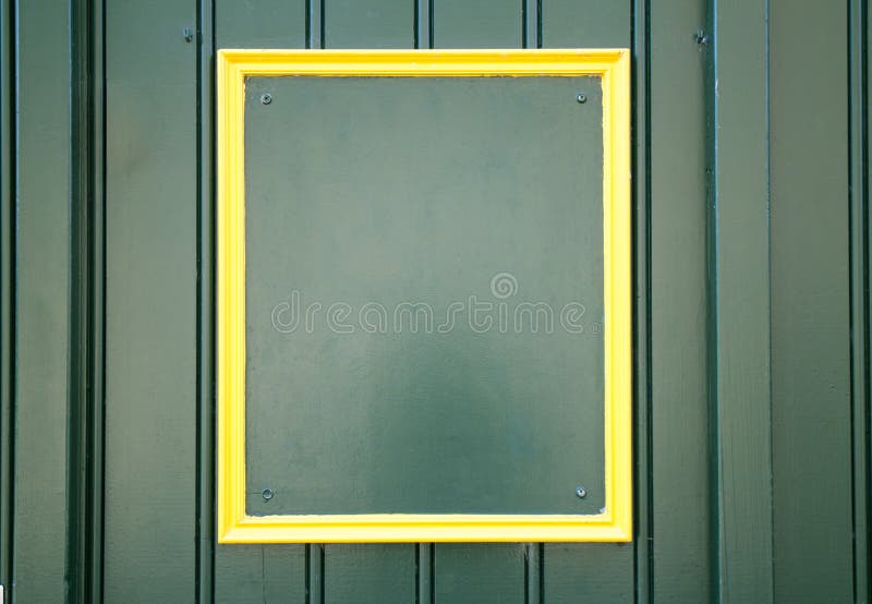 Empty yellow frame background royalty free stock photos