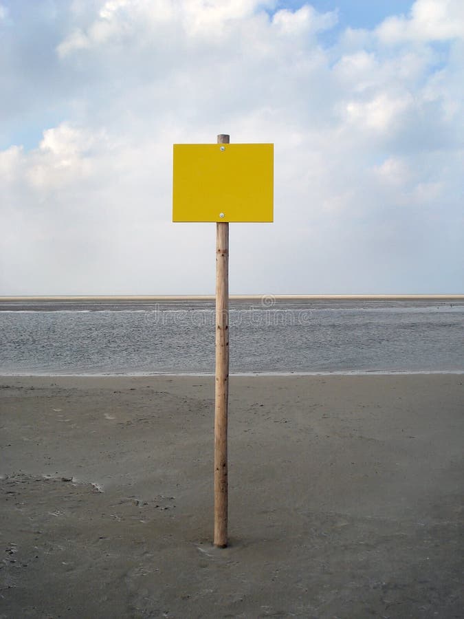 Empty yellow sign stock photos