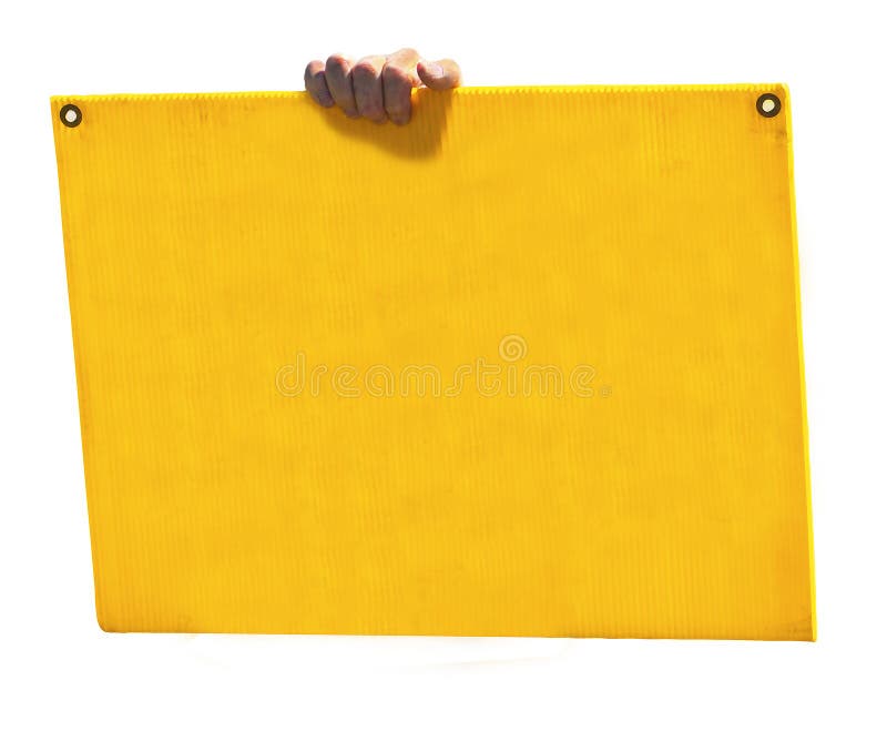 Empty Yellow Sign royalty free stock image