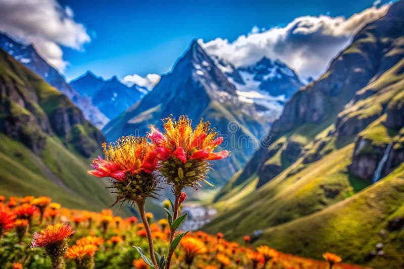 En bedövning av Andean Flora i Sangay nationalpark Ecuador a Macro Photography Exploration of Mountain vektor illustrationer