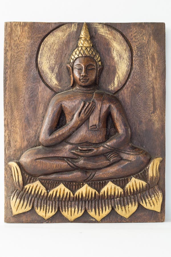 En bois Bouddha image stock En bois Bouddha image stock