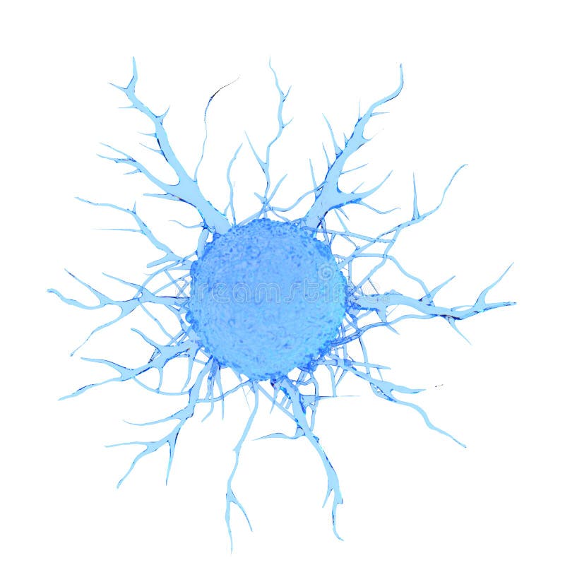 En cancercell vektor illustrationer En cancercell vektor illustrationer