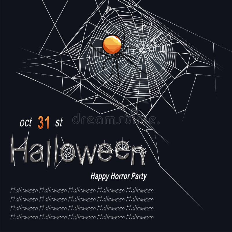 En cobweb royaltyfri illustrationer En cobweb royaltyfri illustrationer