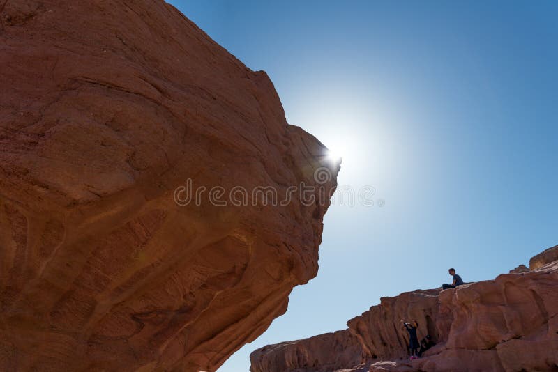 En el parque de Timna, cerca de Eilat foto de archivo libre de regalías En el parque de Timna, cerca de Eilat foto de archivo libre de regalías