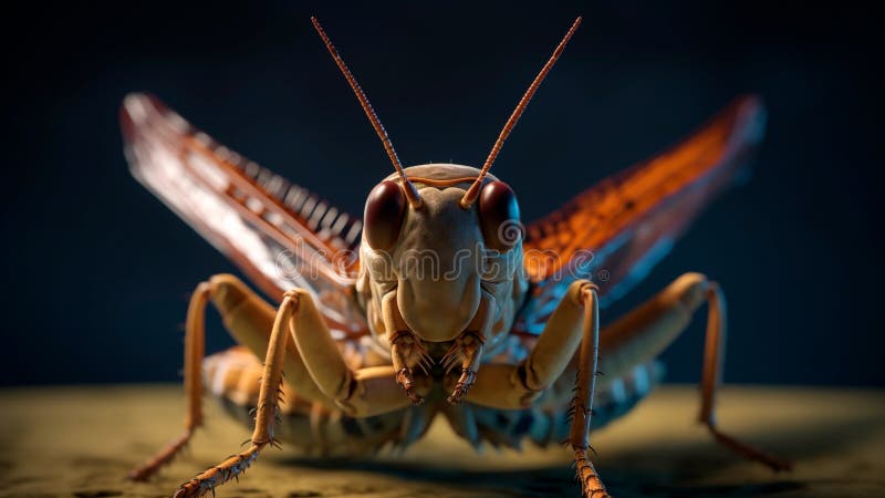 En enda brunt gräsmattor nära porträtt. generativ makro-bild-ai vektor illustrationer