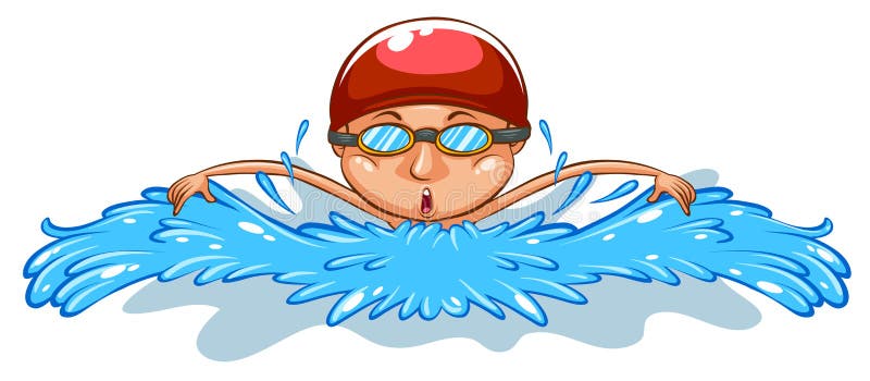 En enkel teckning av en mansimning stock illustrationer En enkel teckning av en mansimning stock illustrationer
