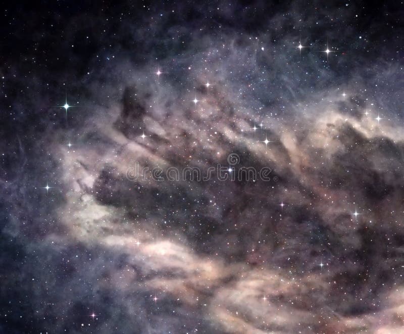 Mörkernebula i djupt utrymme royaltyfria bilder