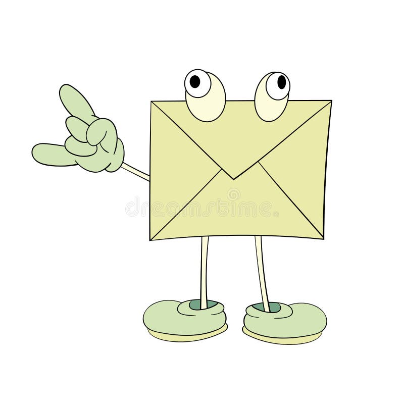 En gul bokstav med ögon visar en positiv sinnesrörelse, en tecknad filmteckning, en symbol, en karikatyr royaltyfri illustrationer En gul bokstav med ögon visar en positiv sinnesrörelse, en tecknad filmteckning, en symbol, en karikatyr royaltyfri illustrationer