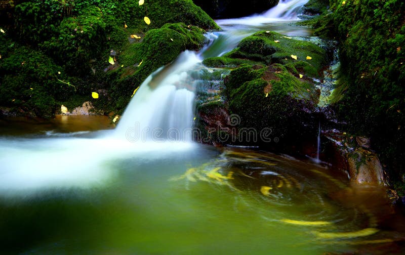 En härlig hemlig skotsk vattenfall