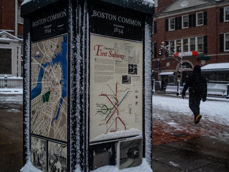 En karta över hörnet av Boston Common royaltyfri foto En karta över hörnet av Boston Common royaltyfri foto