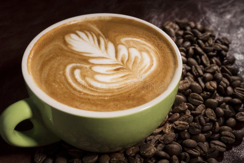 En kopp kaffe med Lattekonst En kopp kaffe med Lattekonst