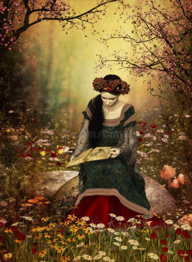 En kvinna som läser en bok