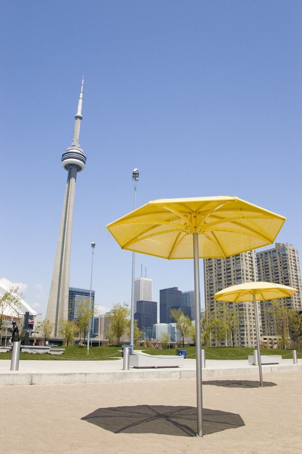 En la playa artificial en Toronto Canadá foto de archivo En la playa artificial en Toronto Canadá foto de archivo