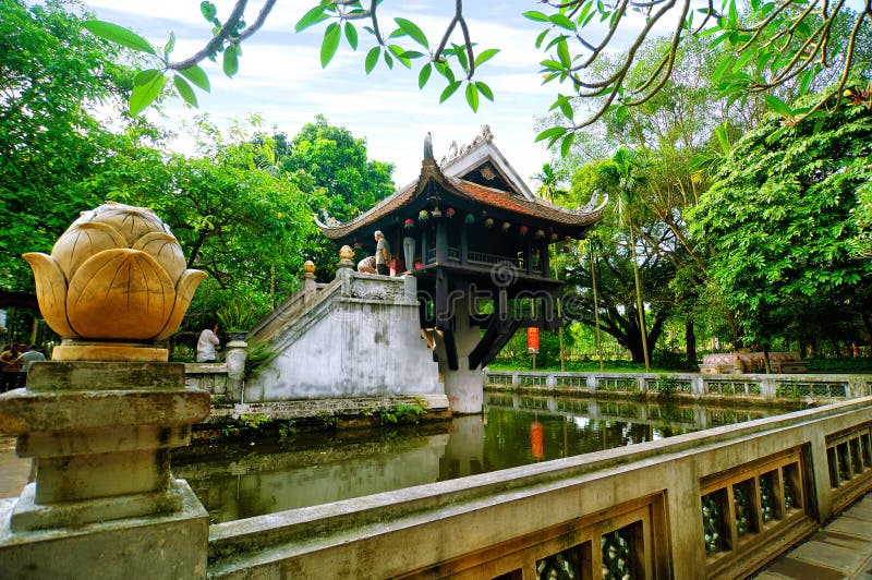 En pilar pagod i Hanoi, Vietnam