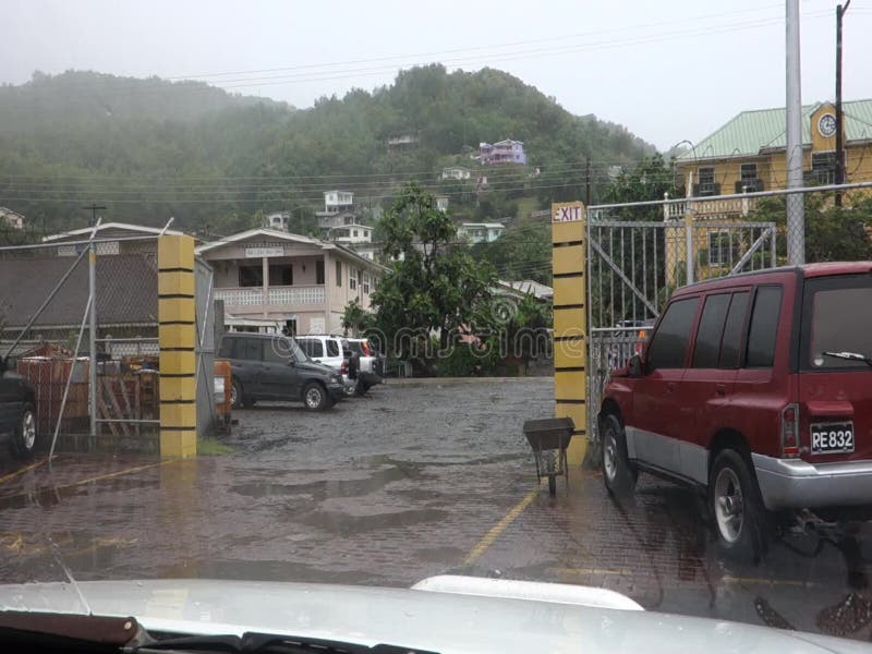 En regnig dag på Port Elizabeth, bequia